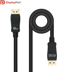 Cable DisplayPort 1.4 NanoCable DP M/M 1 M Certificado VESA