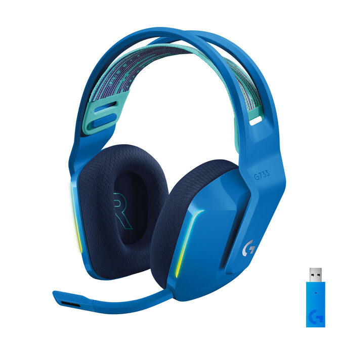 Auriculares Logitech G733 RGB Lightspeed Wireless Azul image number 3