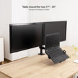Soporte de Mesa Tooq Doble Tilt 17" a 32" Max. 9Kg (Monitor) / 9Kg (Port&aacute;til) image number null