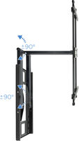 Soporte de Pared Tooq Tilt 43" a 80" Max. 50kg Negro image number null