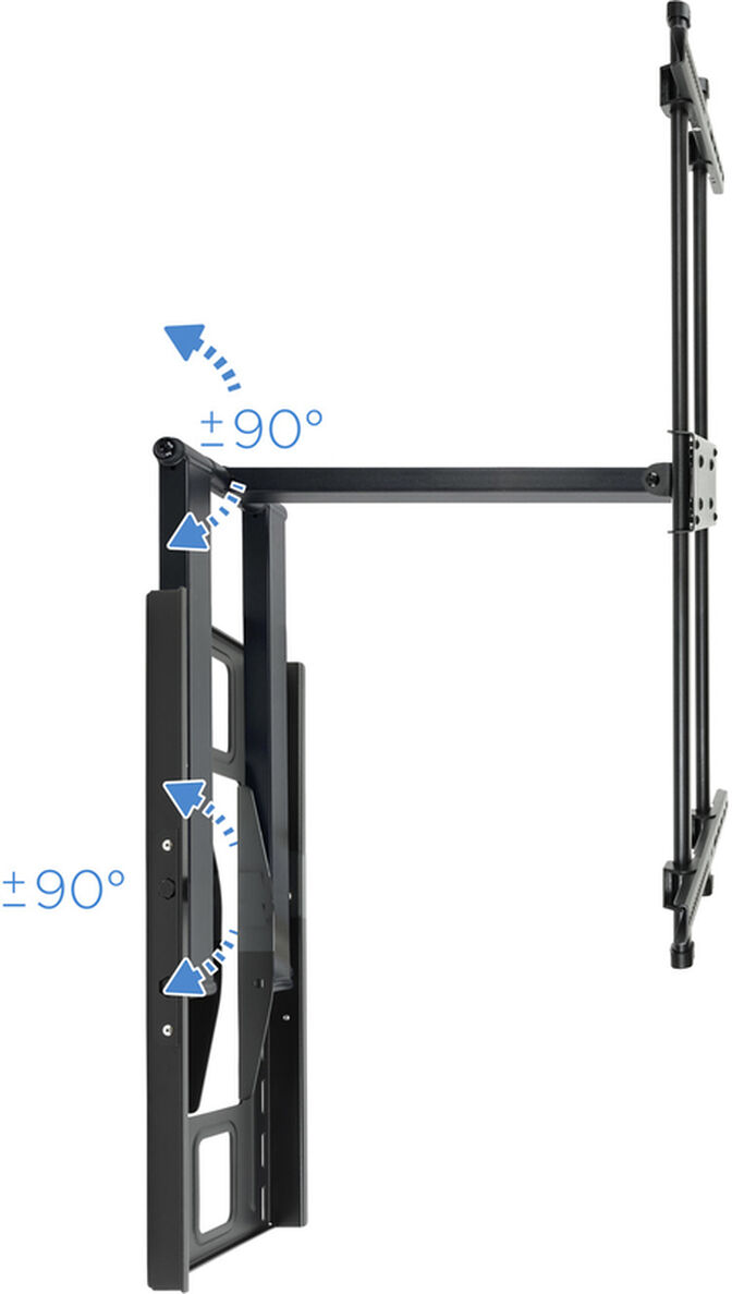 Soporte de Pared Tooq Tilt 43" a 80" Max. 50kg Negro image number 3