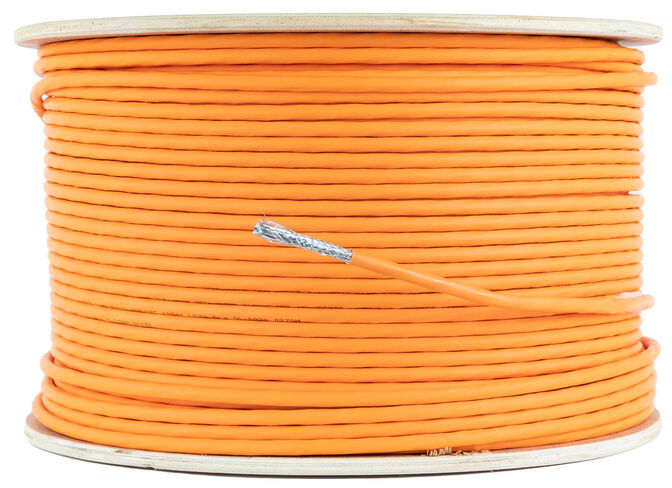 Bobina de Red NanoCable RJ45 LSZH CAT.7 600MHZ SFTP AWG26 305 M Naranja image number 0