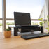 Soporte Elevador Ajustable Tooq para Monitores con Cajón Negro image number null