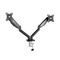 Soporte de Mesa Doble Tooq con Resorte 17" a 32" Negro Max 9Kg para Brazo