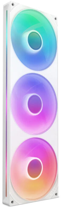 Ventilador NZXT F420 RGB Core Single-Frame Blancas - Triplo Ventilador 140mm ( 420mm )