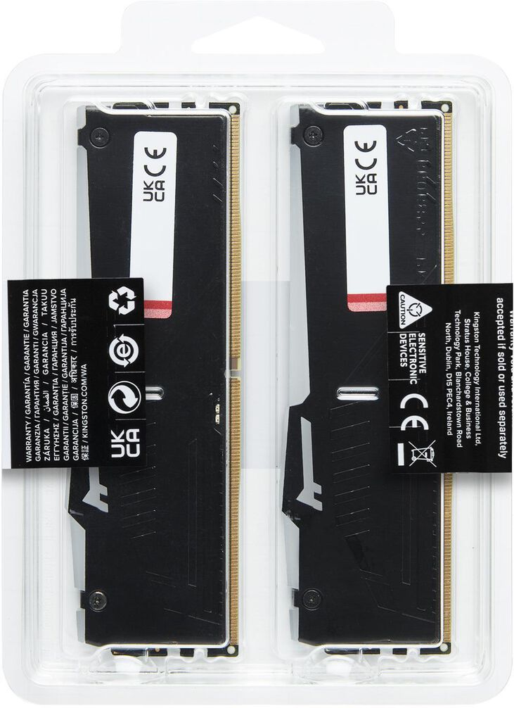 Kingston Kit 32GB (2 x 16GB) DDR5 6000MHz FURY Beast RGB EXPO Negro image number 5