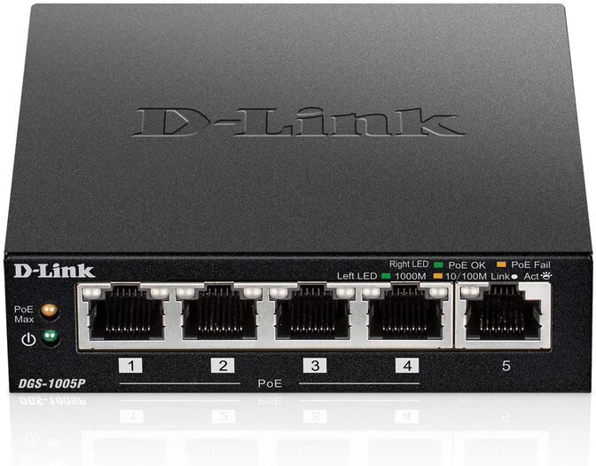 Switch D-Link DGS-1005P 5 Portas (4 x POE) + 60W Power Budget image number 0
