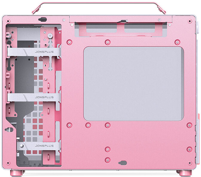 Caja Micro-ATX Jonsbo Z20 Blanco/Rosa image number 3