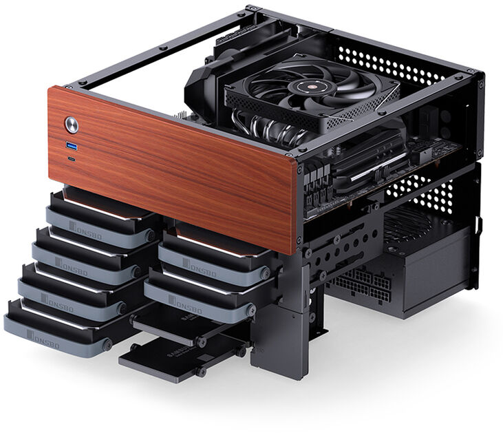 Caja Mini-ITX Jonsbo N4 Negro image number 4