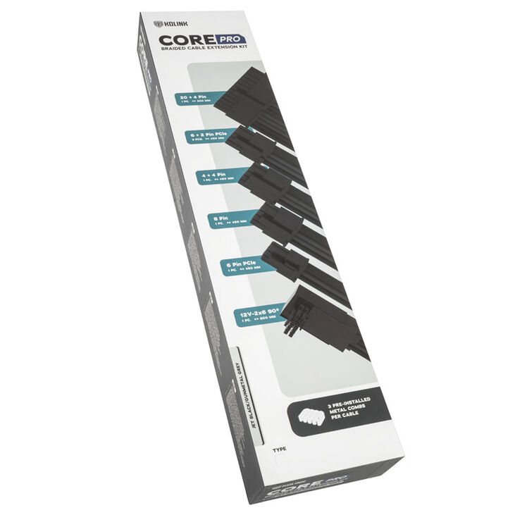 Kit Extensión Kolink Core Pro 12V-2x6 Type 2 - Jet Black/Gunmetal Grey image number 3