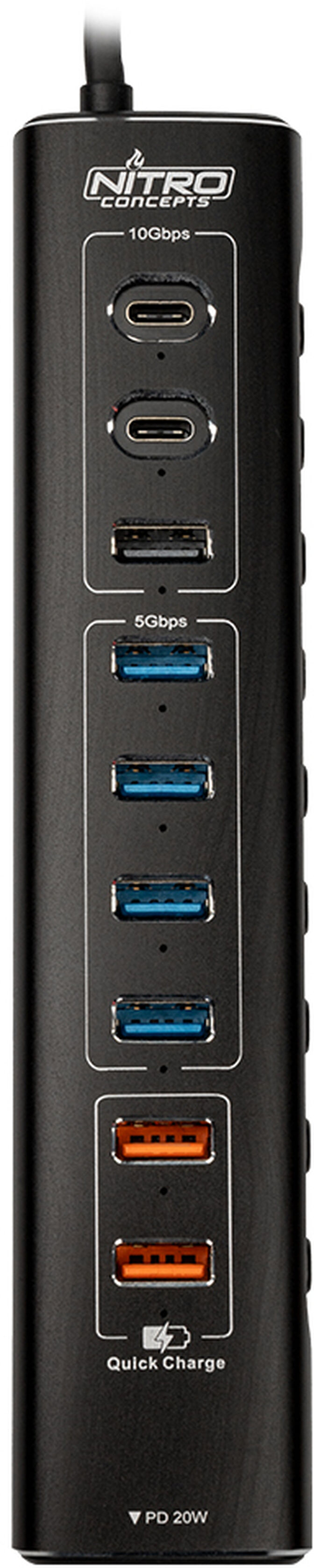 Nitro Concepts HUB 10-Port Hybrid image number 1