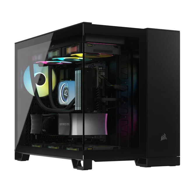 Torre Micro-ATX Corsair 2500X LINK Negro Cristal Templado image number 6