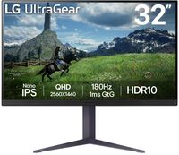 Monitor Gaming LG UltraGear 32" 32GS85Q-B Nano IPS QHD 180Hz (O/C 200Hz) 1ms