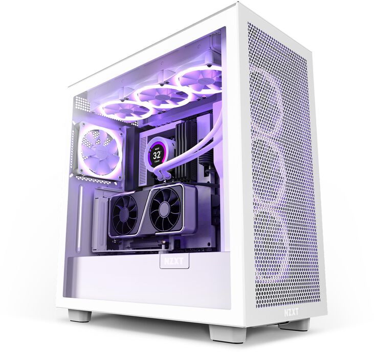 Vertical GPU Mounting NZXT ( H5 / H7 / H9 ) - Blanco 175mm image number 4