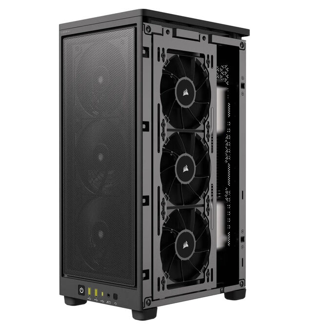 Torre Mini-ITX Corsair 2000D Airflow Negro Cristal Templado image number 17