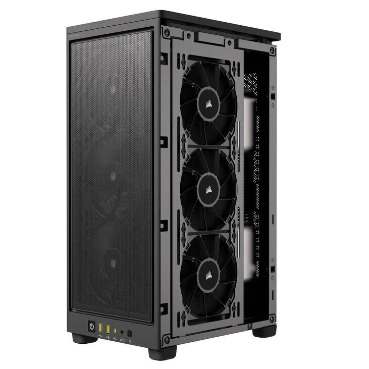 Torre Mini-ITX Corsair 2000D Airflow Negro Cristal Templado image number 17