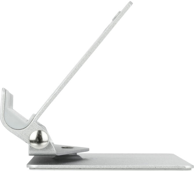 Soporte Mesa Tooq Ajustable y GiRat&oacute;nrio para Smarphone/Tablet Plata image number 2