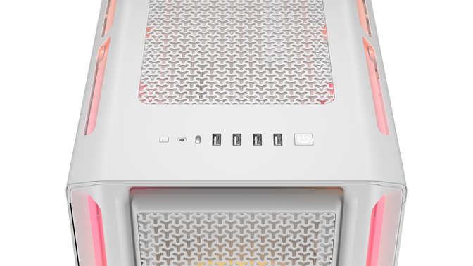 Torre E-ATX Corsair 5000T LX ARGB Blanco Cristal Templado image number 4