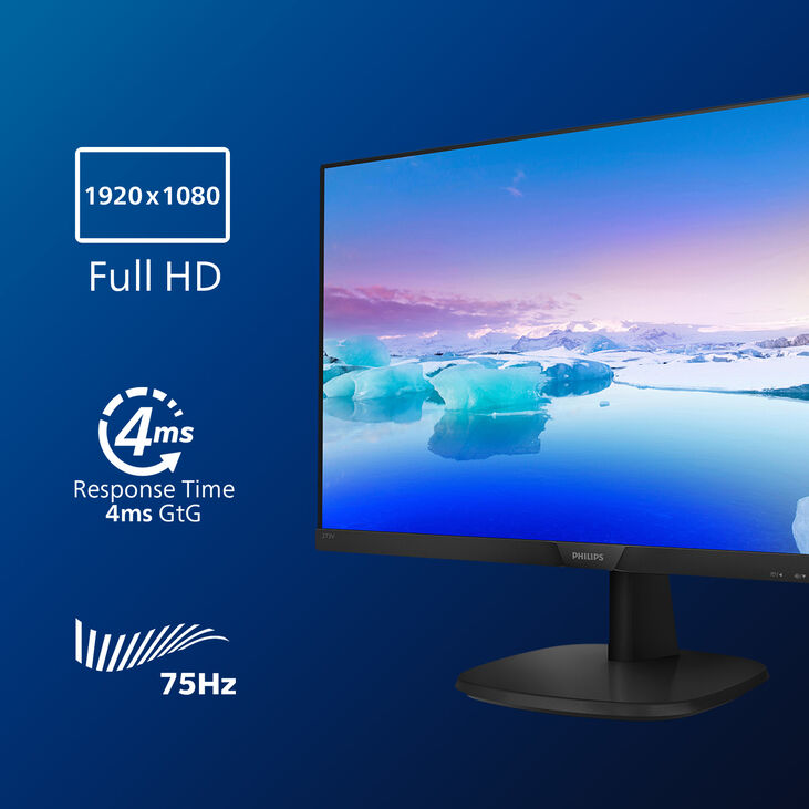Monitor Philips V-Line 27" 273V7QJAB IPS FHD 75Hz 4ms image number 2