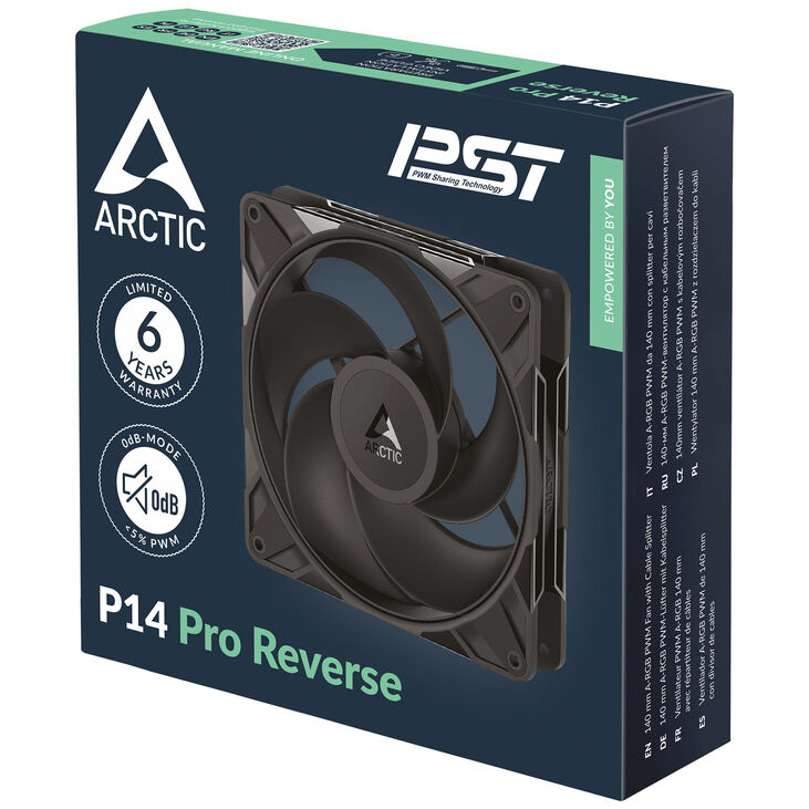Ventilador Arctic P14 PRO Reverse PWM PST 140mm (Pack 3) image number 6
