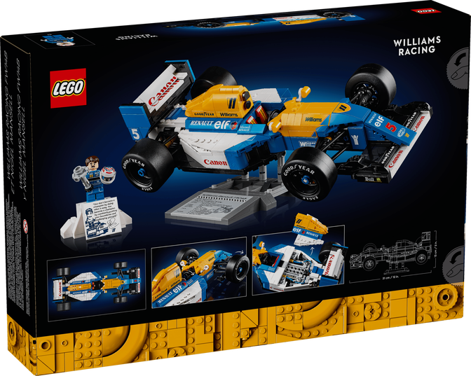 LEGO Icons: Williams Racing FW14B y Nigel Mansell, 799 Piezas (10353) image number 1