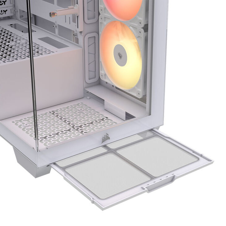 Torre E-ATX Corsair 3500X RSR ARGB Blanca Cristal Templado image number 16