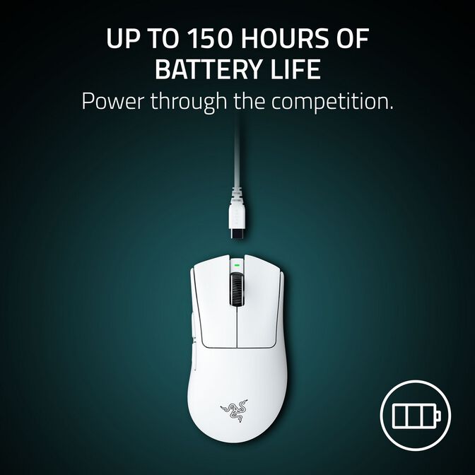 Rat&oacute;n Razer DeathAdder V4 Pro 45000DPI Wireless Blanco image number 5