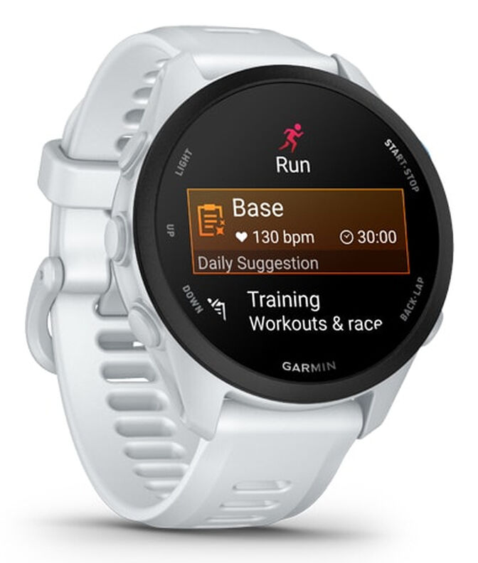 Smartwatch Garmin Forerunner 70 43mm Branco image number 6