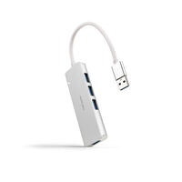 Hub Nanocable USB 3.0 4xUSB3.0. USB-A/M-USB 3.0/H ALUMINIO 18CM