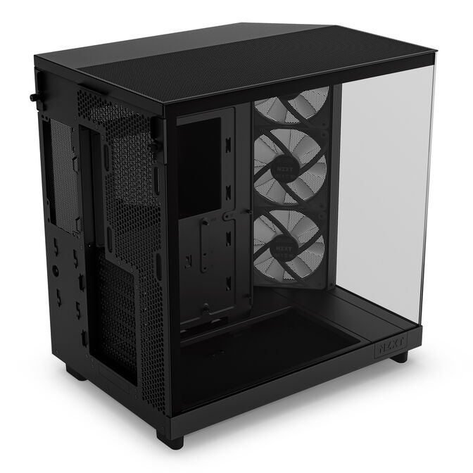 Torre ATX NZXT H6 Flow RGB Negro Cristal Templado image number 5