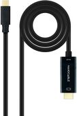 Cable Conversor Nanocable USB-C > HDMI 1.4 4K@30HZ 3 M Negro image number null