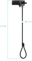 Cable de Seguridad para Port&aacute;til con Combinaci&oacute;n 1,5 M Gris Oscuro image number null