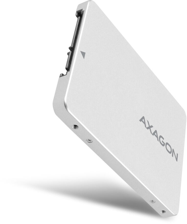 Caja Interno AXAGON RSS-M2SD SATA 2.5" para NGFF M.2 SSD, Aluminio Silver image number 0