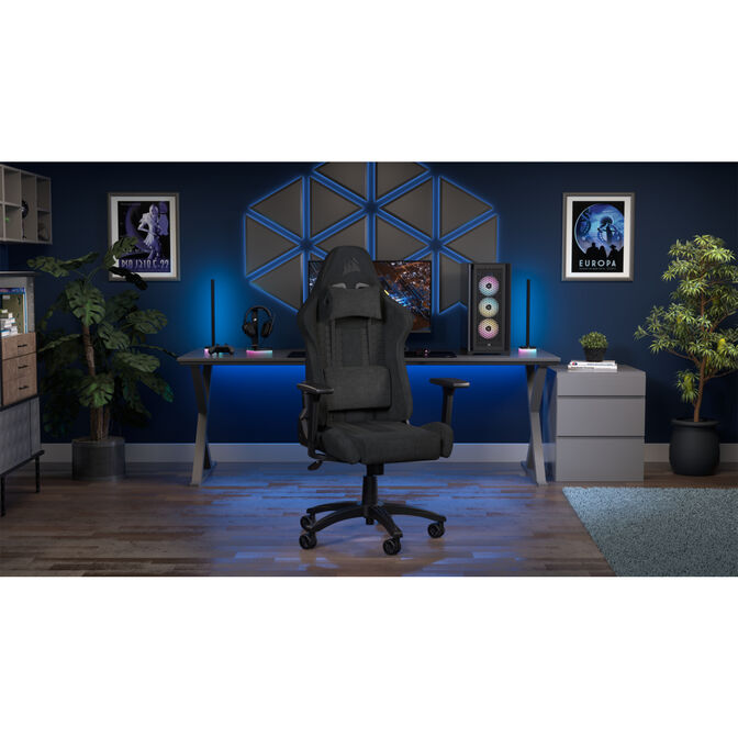 Silla Gaming Corsair TC100 RELAXED - Fabric Negro image number 10