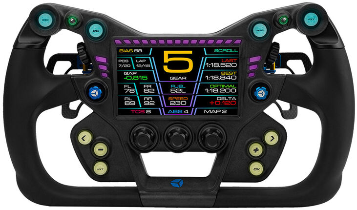Volante Cube Controls GTX2 Grip (32cm) - Negro / Azul image number 0