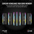 Corsair Kit 48GB (2 x 24GB) DDR5 7200MHz Vengeance RGB Black CL36 image number null