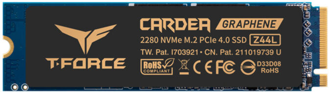 SSD Team Group T-Force Cardea Z44L GP 500GB Gen4 M.2 NVMe (3300/2400MB/s) image number 0