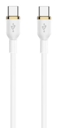 Cable USB-C Ewent EC1093 Silicona PD240W 480Mbps 1m Blanco
