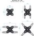 Soporte de Pared Tooq Tilt e Giratónrio 13" a 43" 66-370 mm Max. 20kg Negro image number null