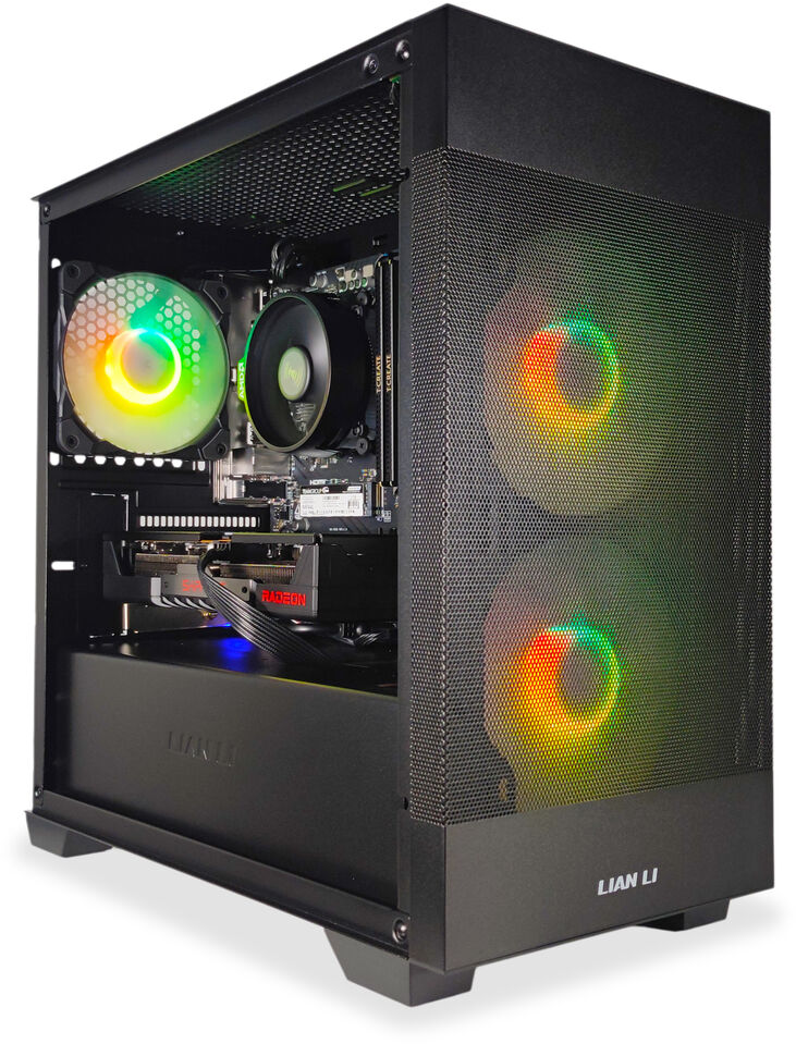 Ordenador AURA Gamer-PC Ryzen 5 7500F 32GB DDR5 1TB RX 9060 XT 16GB WiFi W11 image number 1