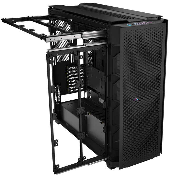 Torre E-ATX Corsair 9000D RGB Airflow Negro Cristal Templado image number 3