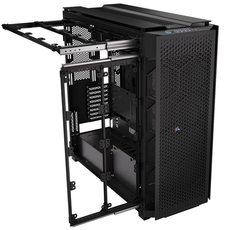 Torre E-ATX Corsair 9000D RGB Airflow Negro Cristal Templado image number 3