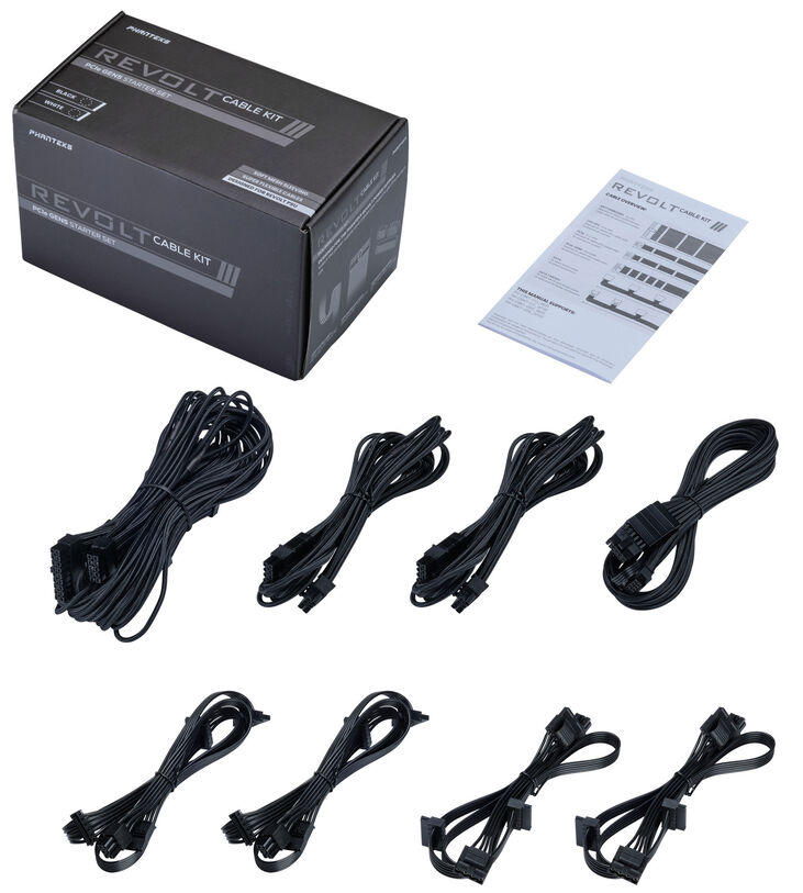 Kit Cables Phanteks Revolt PCIe Gen5 Starter Set Negro image number 0