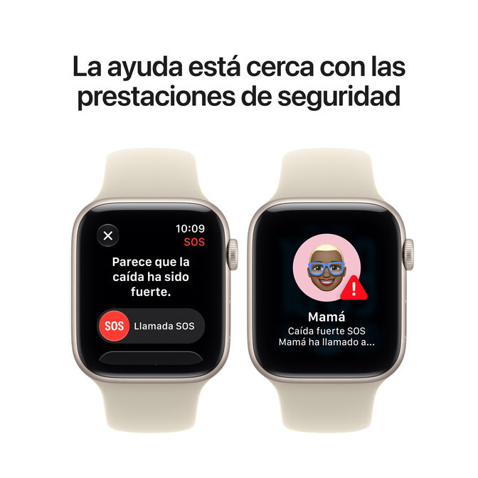 Smartwatch Apple Watch SE 3 GPS 44mm Starlight Aluminium Case with Sand Sport Band - M/L image number 5