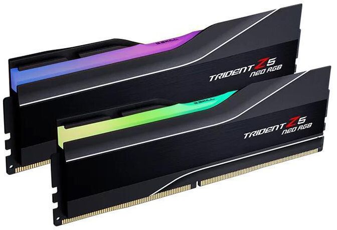 G.Skill Kit 64GB (2 x 32GB) DDR5 6000MHz Trident Z5 Neo EXPO CL30 Black RGB - F5-6000J3040G32GX2-TZ5NR image number 0