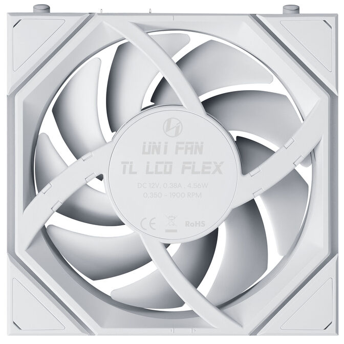 Ventilador Lian Li UNI FAN TL120 LCD FLEX Wireless Reverse Blade Blanco 120mm image number 4