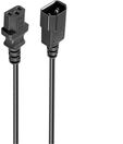 Cable Prolongador de Alimentaci&oacute;n Ewent EC1915 VDE C14-C13 Macho/Hemea 5m Negro image number null