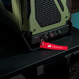 Torre E-ATX Corsair WARTHOG Perfomance Mil Green Cristal Templado image number null