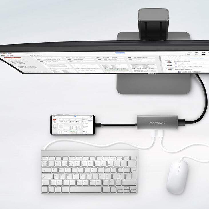 HUB USB-C AXAGON HMC-5G2 2x USB-A + 2x USB-C + HDMI, USB-C 3.2 Gen 2 10Gbps, PD 60W image number 2