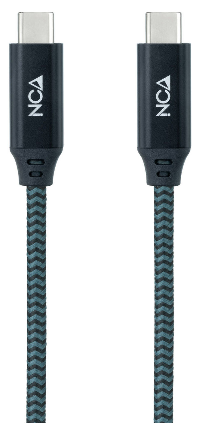 Cable USB 3.2 Gen2x2 Nanocable 20Gbps 5A/100W 4K@60Hz USB-C M/M 1 M Gris/Negro image number 1